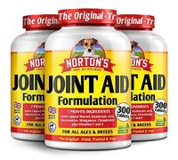 NORTON'S Dog Joint Care Supplements | 900 Tablets | With Green Lipped Mussel, Glucosamine & Chondroitin, Hyaluronic Acid, Manganese and Vitamins for dog joint care. Aids stiff joints.