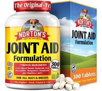 NORTON'S Joint Aid for dogs | 300 Tablet Pack | Senior Strength Dog Joint Care Supplements | Green Lipped Mussel, Glucosamine for dogs, Chondroitin, Hyaluronic Acid, Manganese & Vitamins | Made in UK