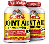 NORTON'S Joint Aid for dogs | 600 Tablets | Senior Strength Dog Joint Care Supplements | Green Lipped Mussel, Glucosamine for dogs, Chondroitin, Hyaluronic Acid, Manganese & Vitamins | Made in the UK