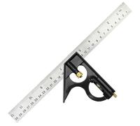 NORTOOLS Carpentry Squares 300mm/12 inch Stainless Steel Combo Ruler 45/90/180 Degree Measuring Gauge Rust Proof Zinc Alloy Angle Holder Scriber for Students Machinists Carpenters Wood DIY Lovers