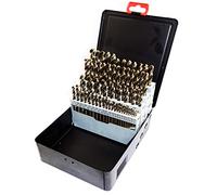 NORTOOLS Cobalt Drill Bit Set, 91 PCS HSS M35 Cobalt 5% Fully Ground Drills DIN338 with 135°Split Point for Sheet Metals Stainless Steel,Hard Metal with Storage Box1.0-10.0 x 0.1mm