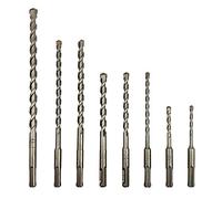 NORTOOLS SDS Drill Bit Set,SDS Plus Rotary Hammer Concrete Drill Set, 8 PCS Tungsten Carbide Tip with PGM Mark Power Tools for Masonry Concrete Granite