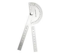 Nortools Stainless Steel Angle Protractor -180° Two Arm Ruler Adjustable Finder Angle Protractor Ruler Woodworking Machinist Measure Tools((10 cm/ 3.94 Inch)