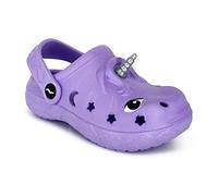 NORTY - Kids Shark Slippers with Comfortable Back Strap - Shark Shoes - Playful Shark, Turtle, Unicorn and Crocodile Shoes for Kids, Lavender (Lavender Unicorn), 12.0 cm