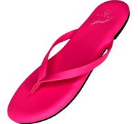 NORTY - Womens Memory Foam Footbed Sandals - Beach, Pool, Shower - Runs 1 Size Small, Bright Fucshia, 3 UK
