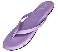 NORTY - Womens Memory Foam Footbed Sandals - Beach, Pool, Shower - Runs 1 Size Small, Lavender 2, 5.5 UK