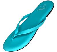 NORTY - Womens Memory Foam Footbed Sandals - Beach, Pool, Shower - Runs 1 Size Small, Mint 2, 2 UK