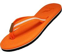NORTY - Womens Platform Flip Flop Thong Sandal - Runs 1 Size Small, Orange, 7 UK