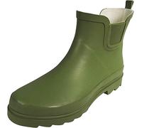 NORTY Women's Waterproof Ankle Rain & Garden Boots, Runs ½ Size Large, Green, 7 UK