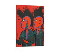 Norval Morrisseau Naive Art Painting Poster Punk Rockers Wall Decor Modern Home Artworks 16x24inch(40x60cm)