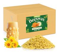NORVENCE Beeswax Pellets 9kg, Pure & Natural Yellow Beeswax for Candle Making, Lip Balm, Soap, Lotion, Creams and Candle Making Supplies - 9kg
