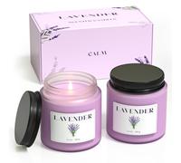 NORVENCE Lavender Candle, Candles Gifts for Women, Scented Candle Gift Set, Premium Soy Candles for Women and Men, Relaxing Candle Gifts for Birthday & Christmas (Purple, 200G)