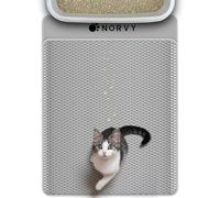 Norvy Large Cat Litter Mat 75 X 55 cm Litter Trapping Mat Honeycomb Black Hole Waterproof Urine Proof Trapper Kitty Litter Mat Non-Toxic Nonslip Easy Clean Rug for Litter Tray