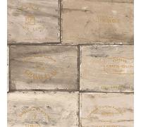 Norwall CK36614 Wine Crates Bolt Wallpaper, Beige