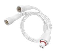 Norward Y-Splitter Extension Cable for Govee Permanent Outdoor Lights Pro,IP68 Waterproof Cord Compatible with Govee Light Extension H706A H706B H706C H806A H806B H806C(1 Female to 2 Male)