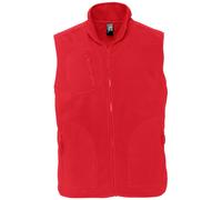Norway Anti-Pill Fleece Bodywarmer Gilet SOL'S Red XS