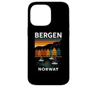 Norway Bergen Bryggen Norwegian Architecture Oslo Retro Case for iPhone 14 Pro Max