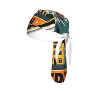 Norway Bergen Houses Print Skull Headwrap Under Helmet Cycling Cap Lightweight Quick Dry Adult Gift One Size