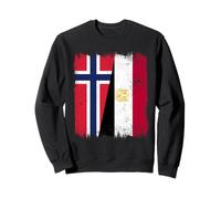 Norway Egypt Half Flag Norwegian Egyptian Heritage Sweatshirt