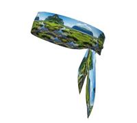 Norway Fjord Nature Cape Print Head Tie Headbands Athletic Sweatbands for Men Women Head Tie Sport Bandana for Yoga Gym