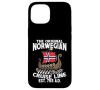 Norway Flag Boat Original Norwegian Cruise Line Case for iPhone 15