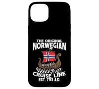 Norway Flag Boat Original Norwegian Cruise Line Case for iPhone 15 Plus