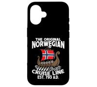 Norway Flag Boat Original Norwegian Cruise Line Case for iPhone 16