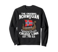 Norway Flag Boat Original Norwegian Cruise Line Sweatshirt
