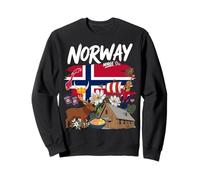 Norway Flag Costume Outfit Idea For Kids & Norwegian Themed Sweatshirt