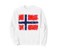 Norway Flag Disressed Pride Design Sweatshirt