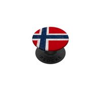 Norway Flag Distressed Norwegian Nordic Cross PopSockets Adhesive PopGrip