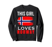 Norway Flag For Girls Women Norwegian Scandinavian Norge Sweatshirt