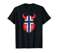 Norway Flag Norwegian Fjords Oslo Scandinavia Viking Nordic T-Shirt