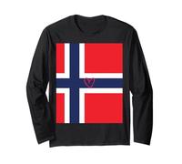 Norway Flag Norwegian Heart Proud Heritage National Day Long Sleeve T-Shirt