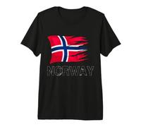 Norway Flag Norwegian Heritage National Pride Premium T-Shirt