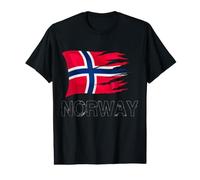 Norway Flag Norwegian Heritage National Pride Value Graphic T-Shirt