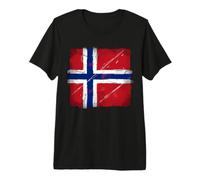 Norway Flag Norwegian Nordic National Pride Premium T-Shirt
