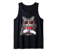 Norway Flag Norwegian Roots Cat Norwegian Pride Tank Top