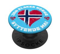 Norway Flag on 17 Mai or Constitution Day A Proud Norwegian PopSockets Adhesive PopGrip