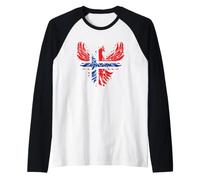 Norway Flag Phoenix Heart Norwegian Pride Norwegian Roots Raglan Baseball Tee