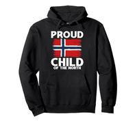 Norway Flag Proud Child Of The North Norwegian Pride Pullover Hoodie