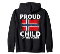 Norway Flag Proud Child Of The North Norwegian Pride Zip Hoodie