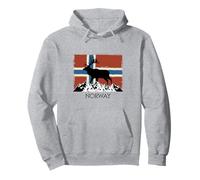 Norway Gifts Saying Flag North Cape Elk Norway Pullover Hoodie