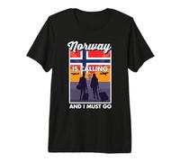 Norway is Calling and I Must Go Travel Norway Premium T-Shirt