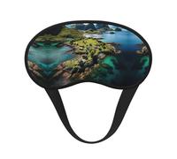 Norway Islands Blocking Light Mask Sleep Aid, Comfortable Blackout Sleep Mask for Travel Yoga, Soft Eye Cover