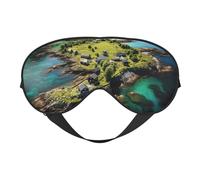 Norway Islands Print Comfortable Eye Mask Full Coverage Lightweight Men Women Outdoor Travel Relaxation