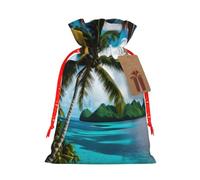 Norway Islands Print Drawstring Pouches For Holiday,Wedding,Birthday Party Supplies