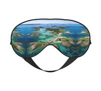 Norway Islands Print Eye Mask,Silk-Like Sleep Mask,Night Sleeping Mask for Men Women,for Sleep Relaxation