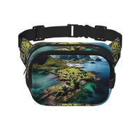 Norway Islands Print Fanny Pack for Women Men Waist Bag with Adjustable Strap for Travel Hiking Cycling