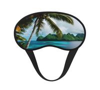 Norway Islands Print Fashion Sleep Eye Mask for Men Women, 100% Blackout Eye Mask, Soft Covering Strong Light, Suitable for Travel/Yoga/Nap